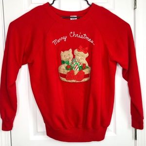 Pannill Red Christmas Sweatshirt Basket Toys Puppy